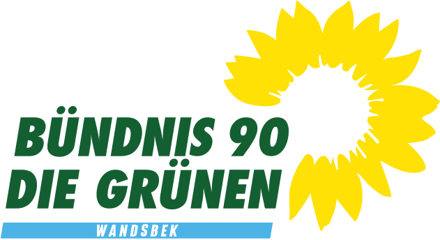 Logo BÜNDNIS 90/DIE GRÜNEN Wandsbek mit Sonnenblume